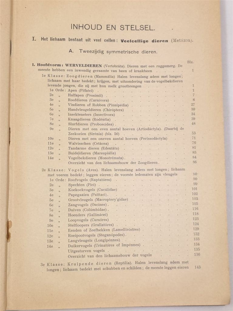 Beknopt Leerboek Dierkunde — Schmeil, Kleurenlitho\'s 1916, Ophalen of Verzenden