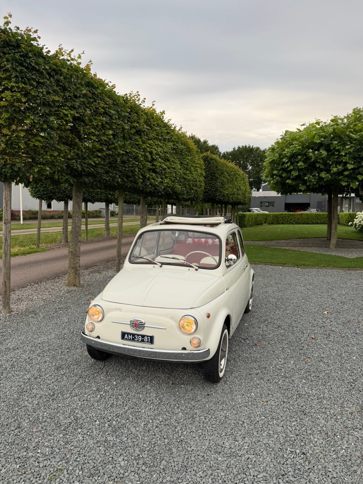 Fiat 500F oldtimer 1965, Auto's, Achterwielaandrijving, Wit, 511 kg, Particulier