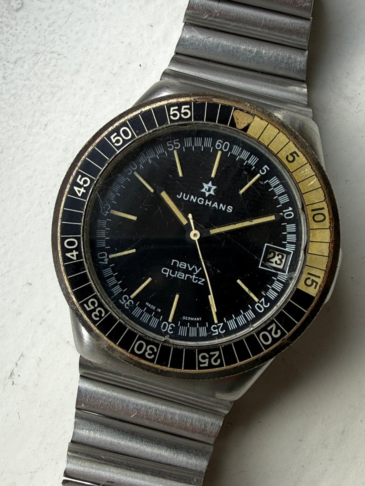 Junghans Navy Quartz vintage horloge, Ophalen of Verzenden