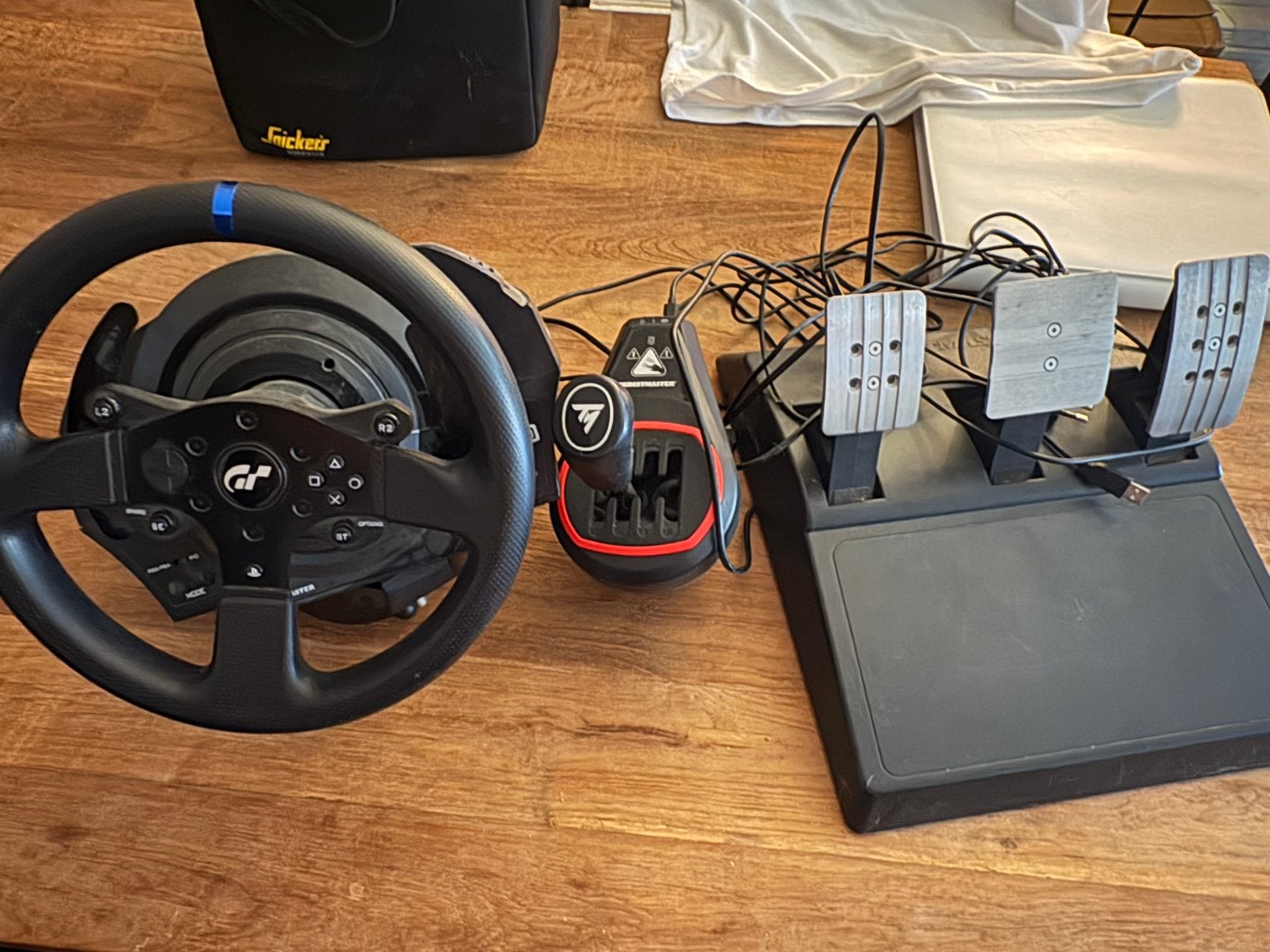 Trustmaster T300 stuur + pedalen + schakelpoke, Thrustmaster, Ophalen, Zo goed als nieuw