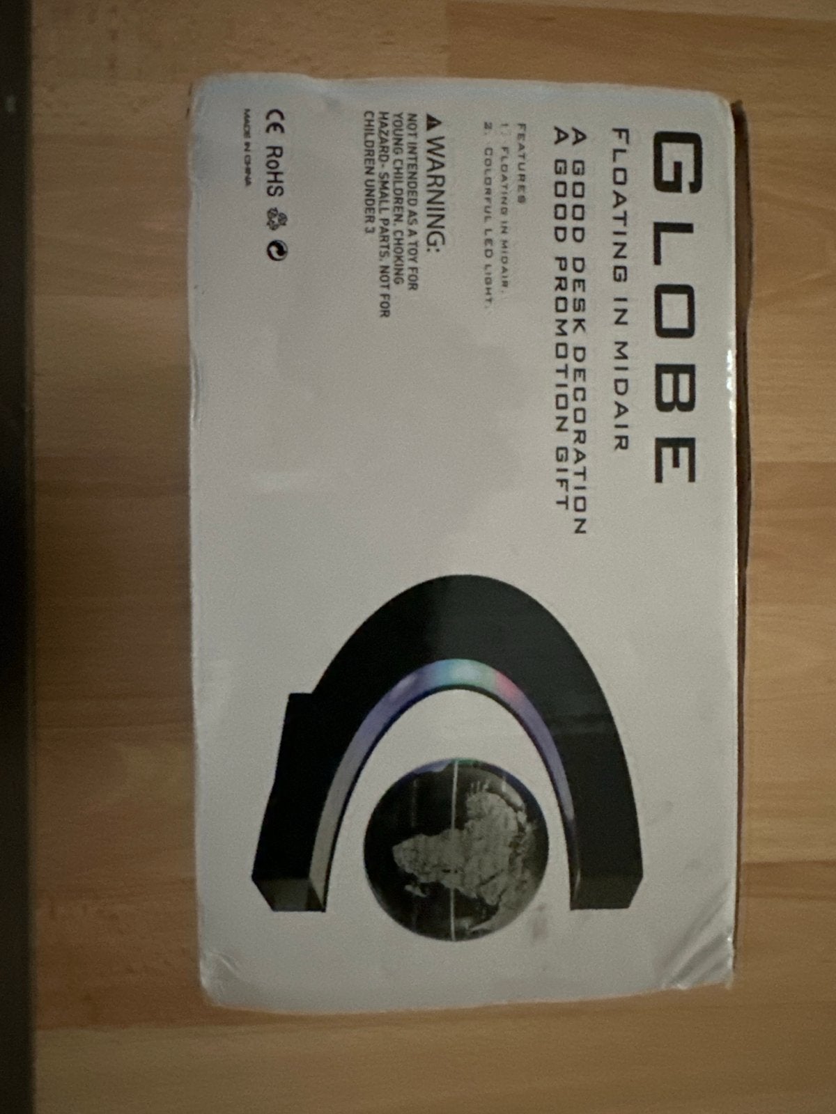 Zwevende Wereldbol met LED-verlichting - Nieuw in doos, Meerkleurig, Nieuw, Kunststof, Ophalen of Verzenden