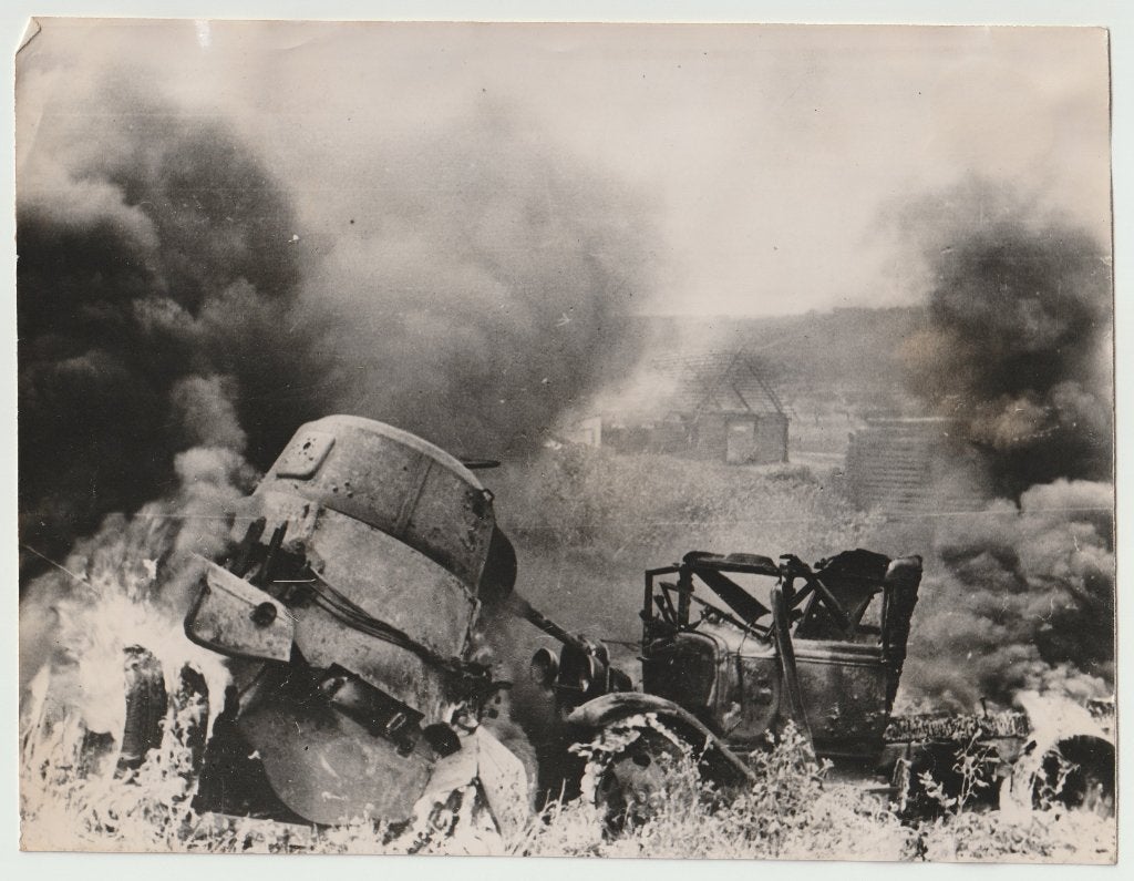 Persfoto 48 - Oost-front 1941, Verzamelen, Ophalen of Verzenden, Landmacht, Duitsland, Foto of Poster
