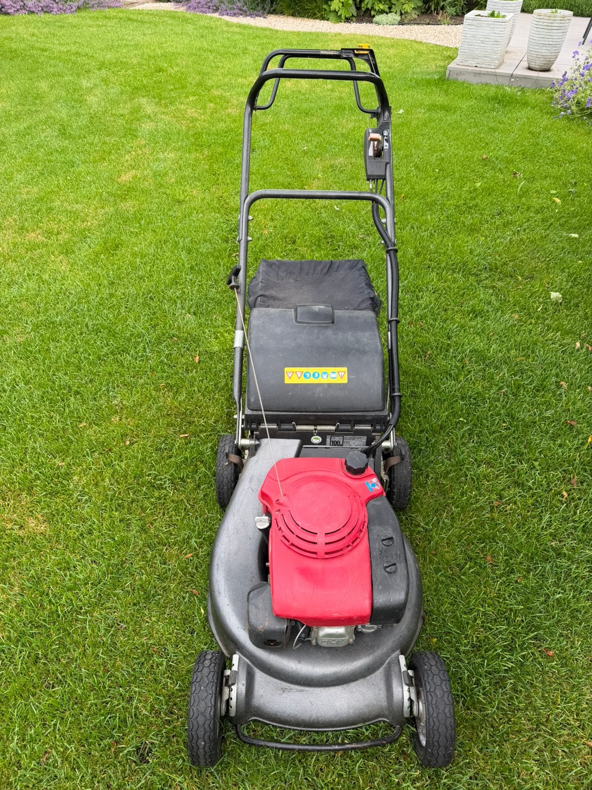 Honda HRH 536 HXE grasmaaier, Tuin en Terras, Ophalen, Cirkelmaaier, Gebruikt, 50 cm of meer