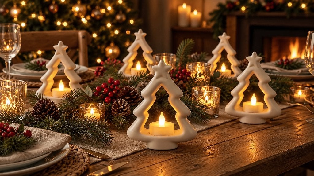 Nordic Glow Kerstboom Waxinelichthouder, Diversen, Verzenden, Jay's 3d shop, Dordrecht, Info@jays3dshop.nl