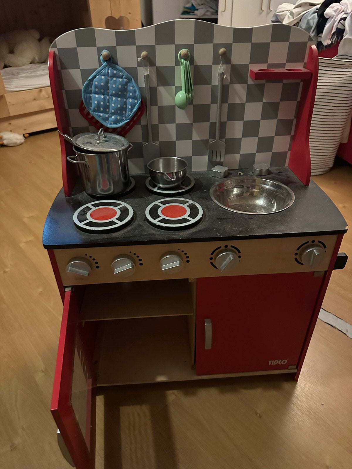 Tidlo Houten Speelkeuken met Accessoires, Ophalen, Gebruikt, Hout, Speelkeuken
