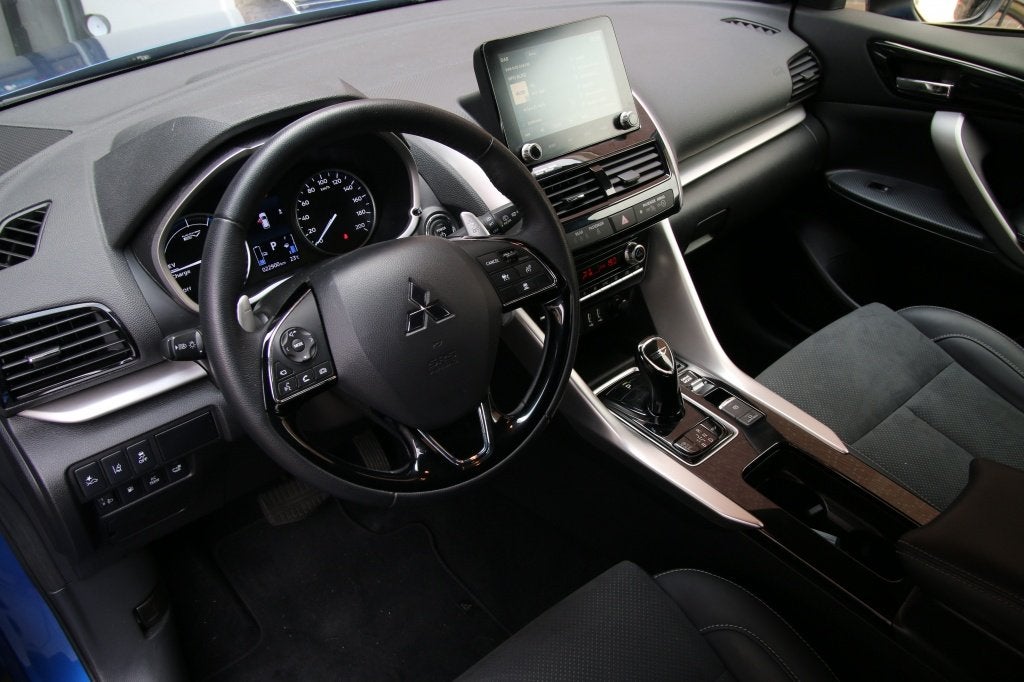 Mitsubishi Eclipse Cross 2.4 PHEV Executive (bj 2025), Auto's, 14 kWh, 4 cilinders, Blauw, Leder en Stof