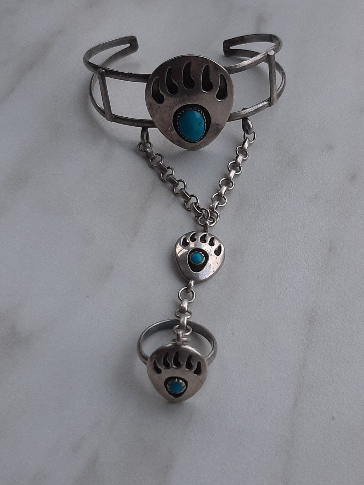 Zilveren navajo slaven armband, Sieraden, Tassen en Uiterlijk, Armbanden, Ophalen of Verzenden, Zilver, Zilver