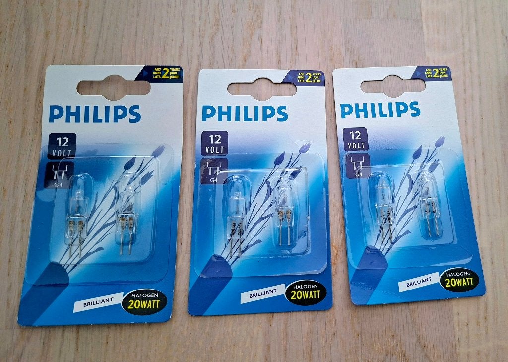 Nieuw: Philips Halogeen steeklampjes ~ G4~20W ~ 12V Helder, Ophalen, Nieuw, Philips