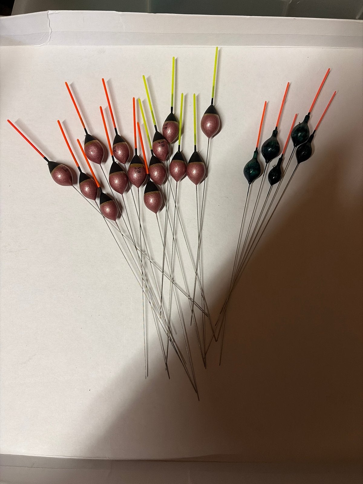 Set handgemaakte boldobbers (19 stuks) - 1 en 1,5 gram, Watersport en Boten, Ophalen, Gebruikt, Dobber of Lood