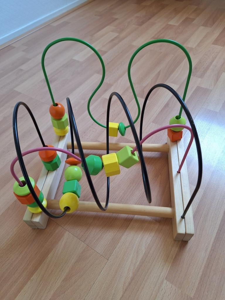 Ikea Houten kralendoolhof, kralenspiraal. Zgan., Ophalen, Zo goed als nieuw, Overige typen