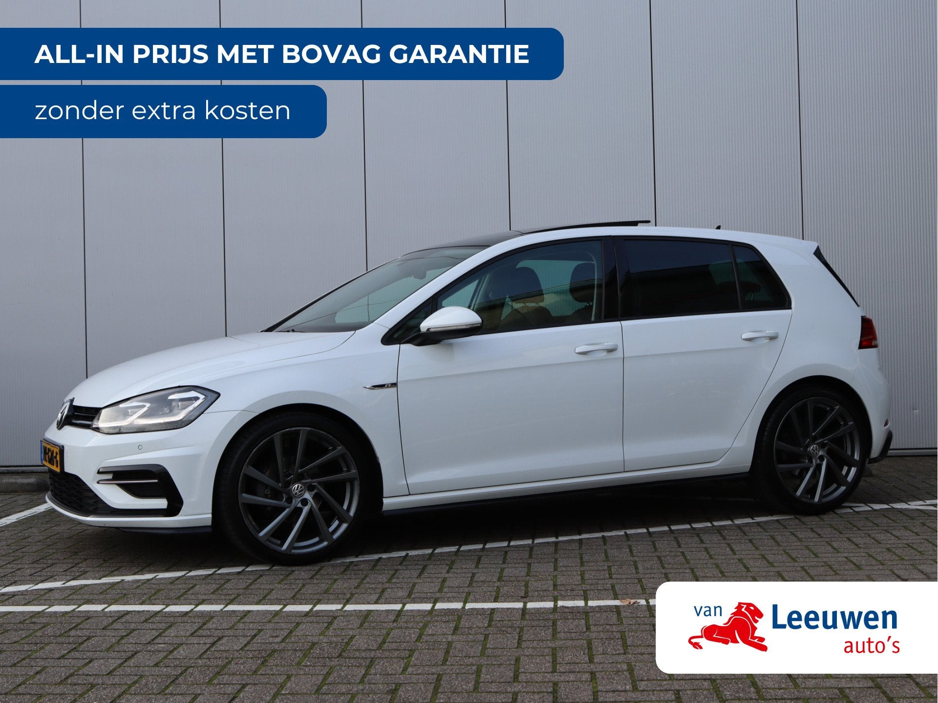 Volkswagen Golf 1.0 TSI Highline R-line | Panoramadak | Came, 12 maanden, Stof, Gebruikt, Wit