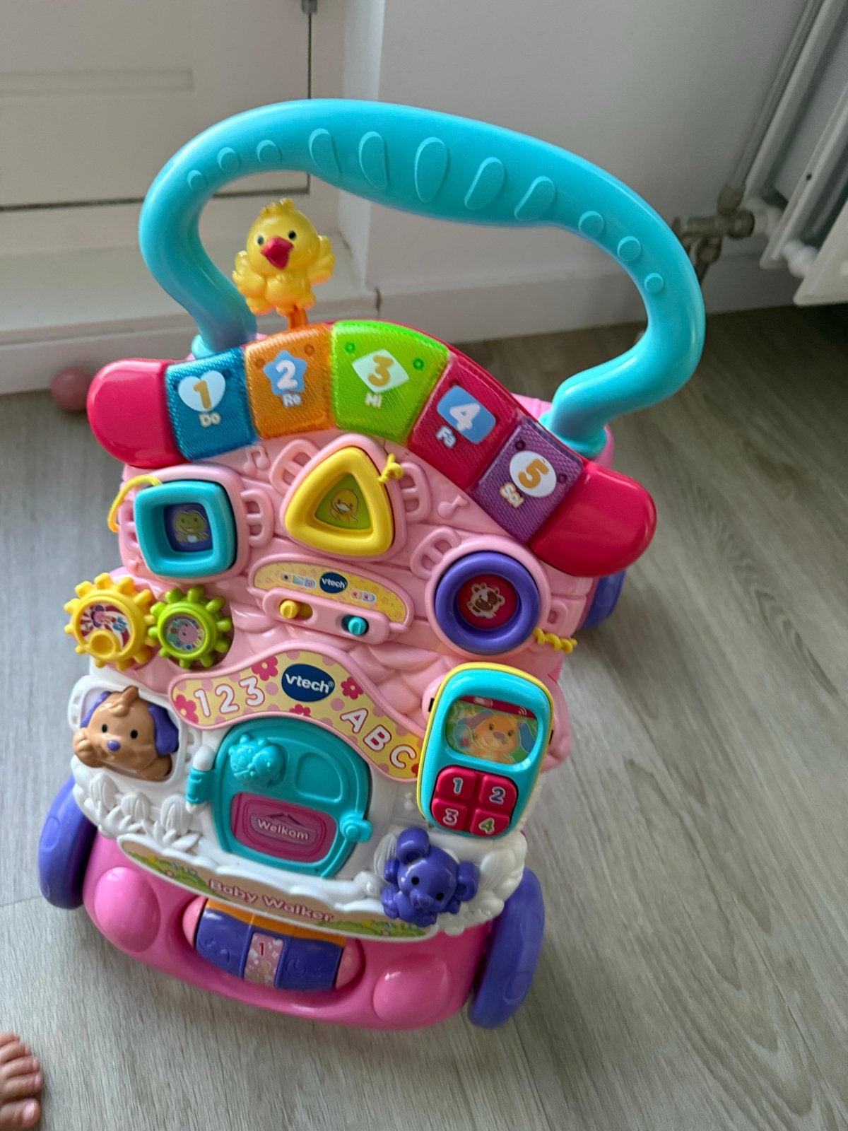 VTech Baby Walker Roze - Loopwagen met Geluid en Licht, Ophalen, Gebruikt, Overige typen, Met licht