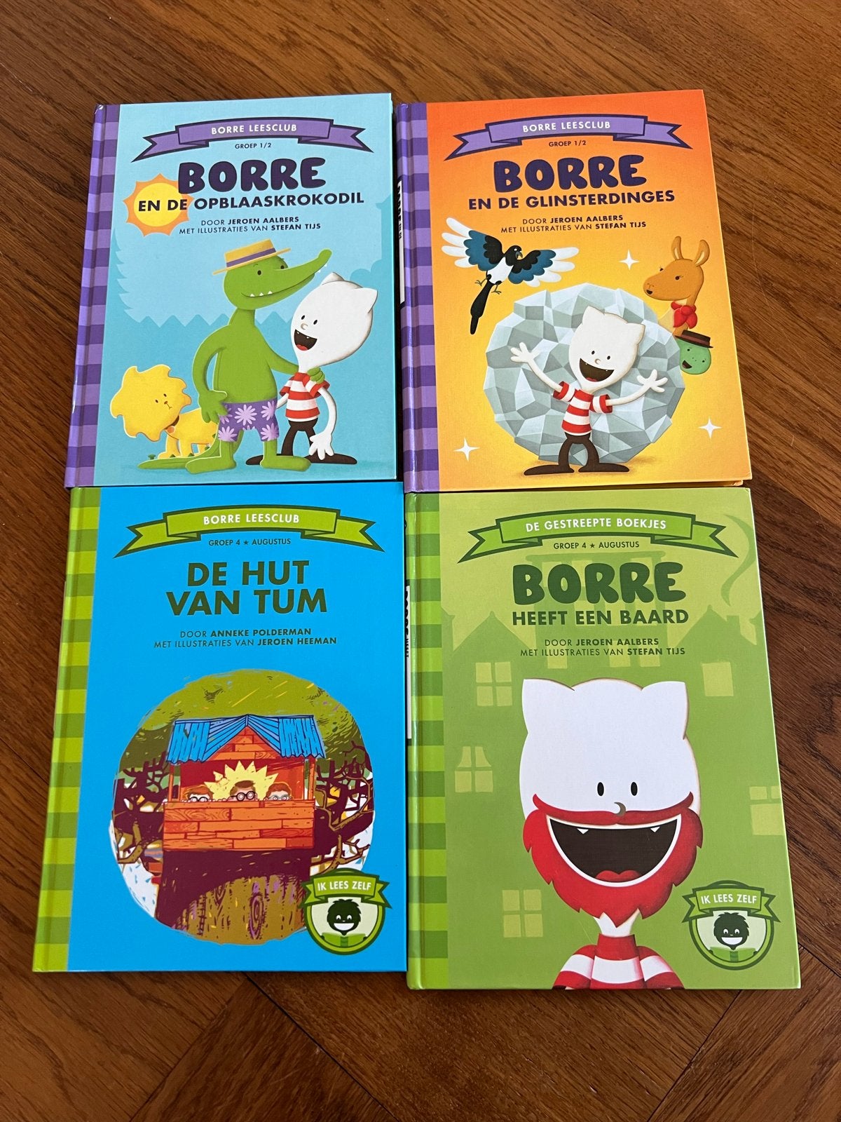 Borre Leesclub Boekjes Groep 1/2 en Groep 4 (4 stuks), Ophalen of Verzenden, Gelezen, Fictie algemeen