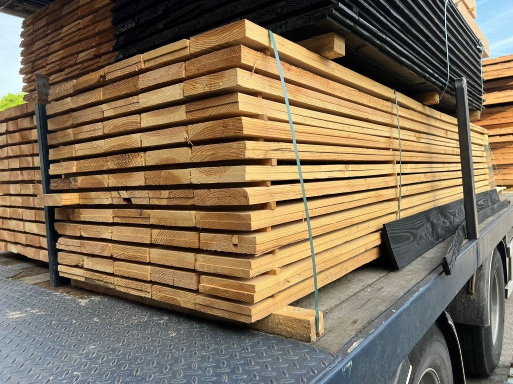 Douglas planken 2,5x25x300/400/500, Minder dan 25 mm, Nieuw, Ophalen of Verzenden, Plank