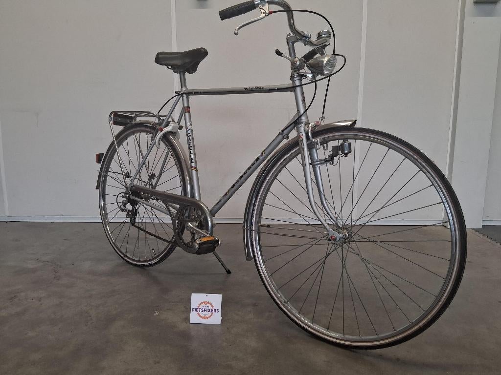 Peugeot Tour de France heren sportfiets – 60 cm, Gebruikt, Velgrem, Versnellingen, 57 tot 61 cm