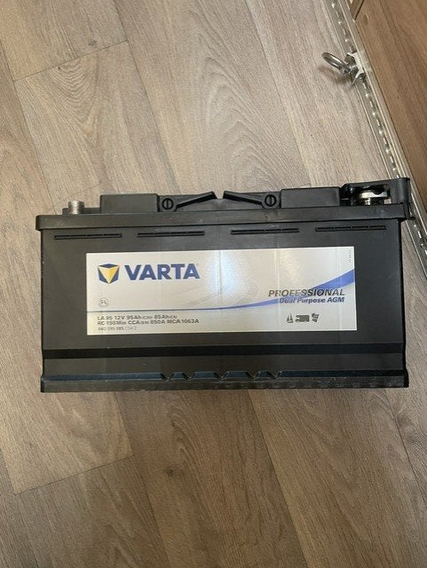 2X VARTA AGM ACCU 95 ah, Auto-onderdelen, Accu's en Toebehoren, Ophalen, Gebruikt