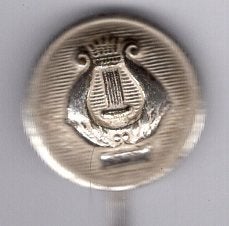 Harp zilverkleurig speldje ( P_062), Verzenden, Zo goed als nieuw, Merk, Speldje of Pin