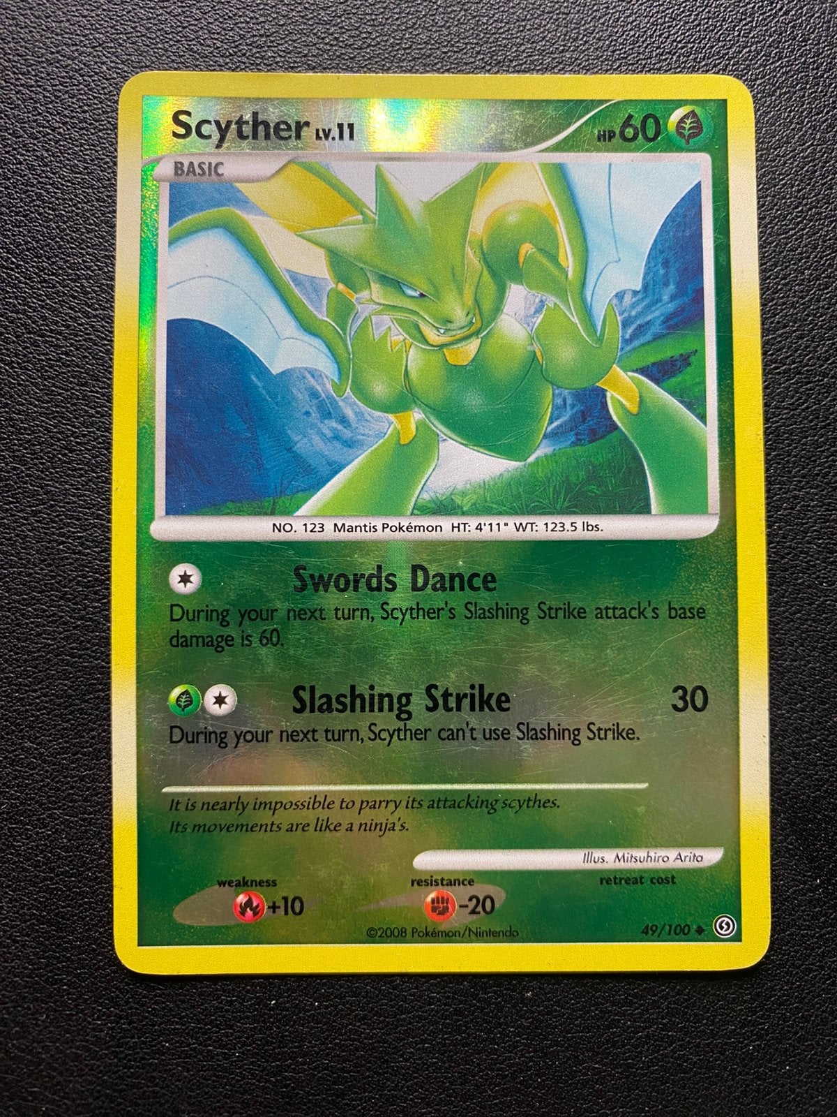 Scyther Reverse Holo - Stormfront - 49/100 - Pokemon kaart, Hobby en Vrije tijd, Ophalen of Verzenden, Zo goed als nieuw