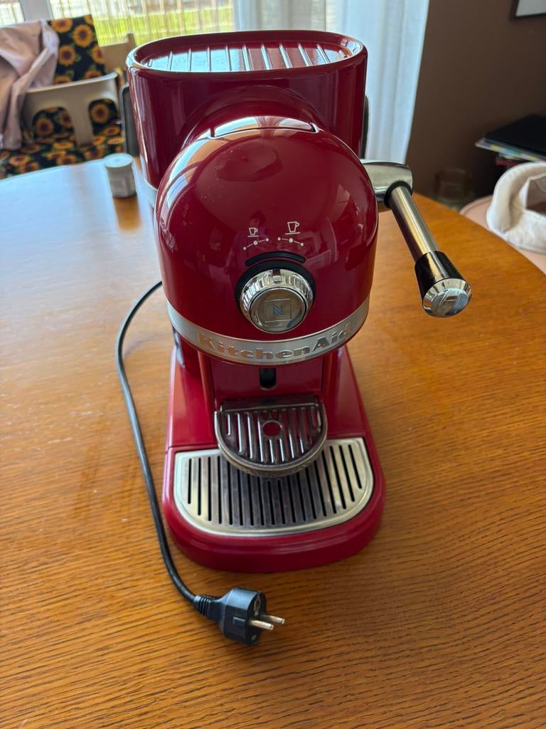 Kitchenaid koffiezetapparaat - rood - goede staat, Witgoed en Apparatuur, Koffiezetapparaten, 10 kopjes of meer, Ophalen of Verzenden