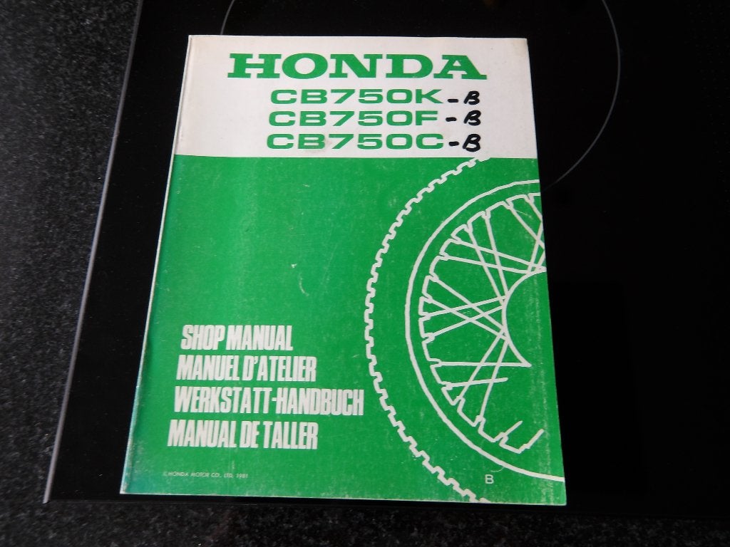 Honda CB750K-B, CB750F-B, CB750C-B Werkplaatshandboek, Verzenden, Honda