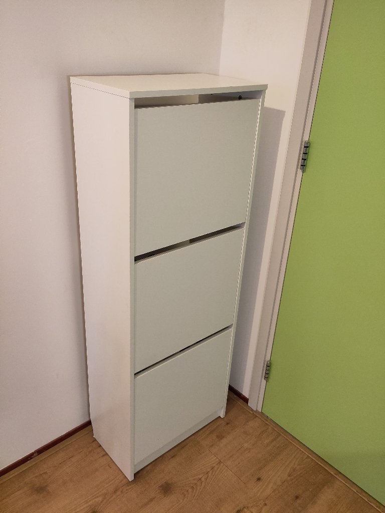 Witte schoenenkast, Ophalen, Zo goed als nieuw, Modern