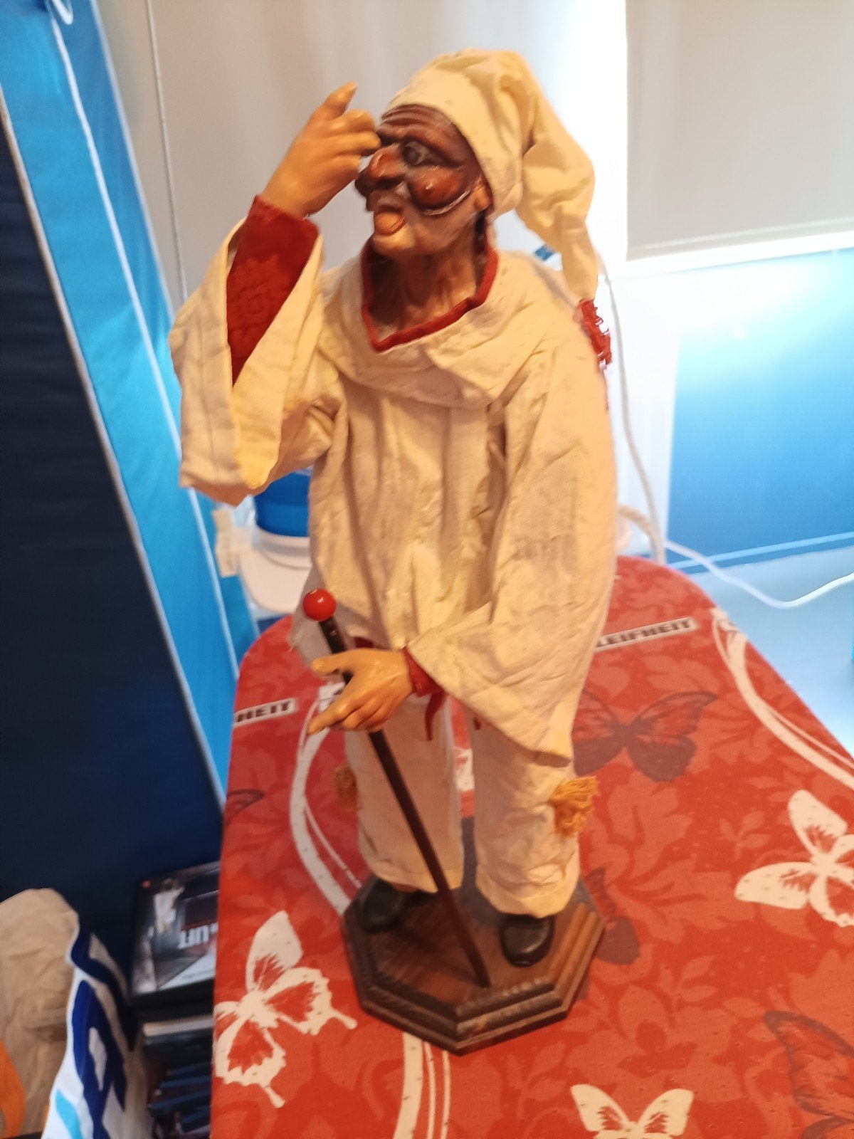 Vintage Pulcinella beeld - Handgemaakt Italiaans design, Verzamelen, Beelden en Beeldjes, Ophalen of Verzenden, Gebruikt, Mens