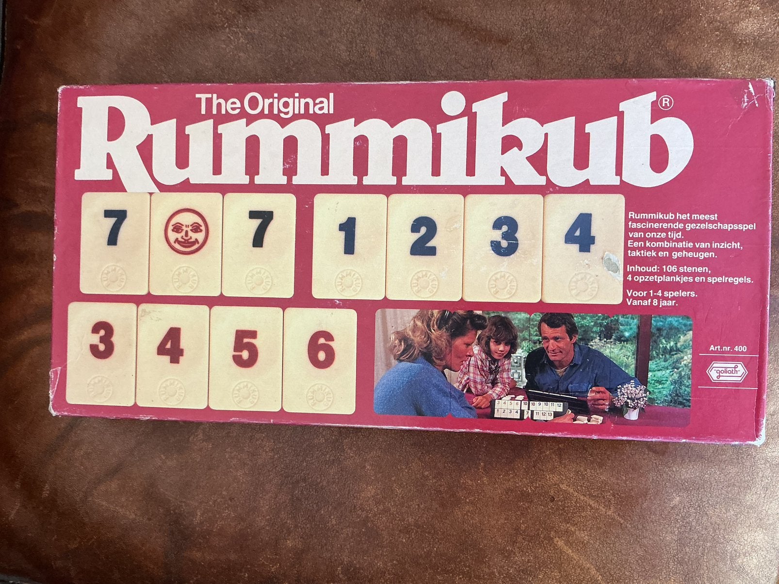 Rummikub Goliath nr 400 GROTE stenen kompleet spel, Hobby en Vrije tijd, Gezelschapsspellen | Overige, Ophalen of Verzenden, Zo goed als nieuw