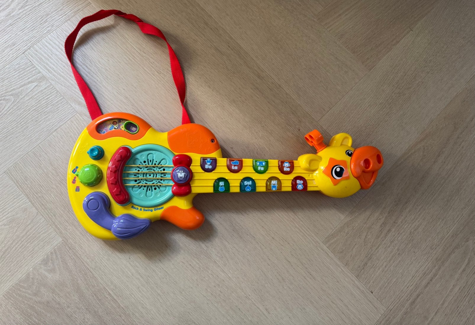 VTech Rock & Swing gitaar, Ophalen of Verzenden, Zo goed als nieuw, Overige typen