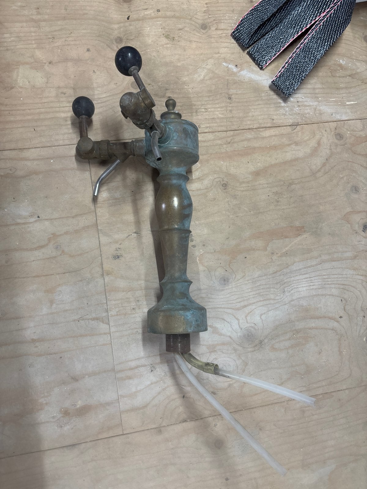 Antieke Messing Biertap - Tapzuil, Witgoed en Apparatuur, Thuistaps, Ophalen, Gebruikt, Overige merken