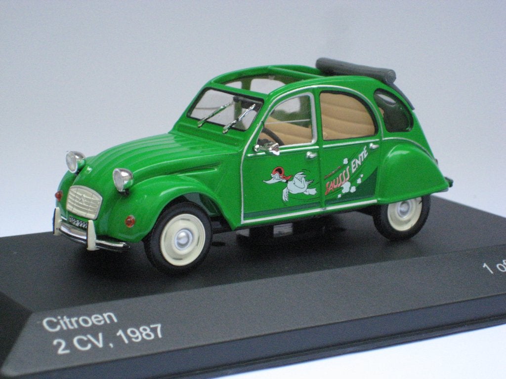 Citroen 2CV 6 1987 groen SausEnte Duitsland Whitebox 1:43, Ophalen of Verzenden, Nieuw, Auto, Overige merken