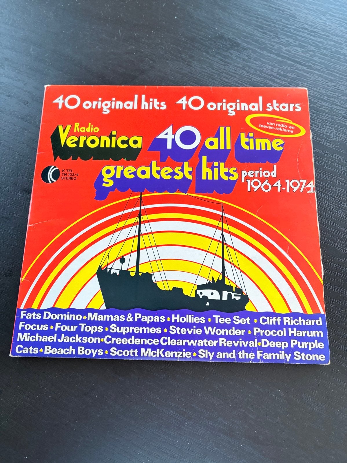 Radio Veronica 40 all time greatest hits 1964-1974 LP, Ophalen of Verzenden, 1970 - 1979, Gebruikt, Boxset