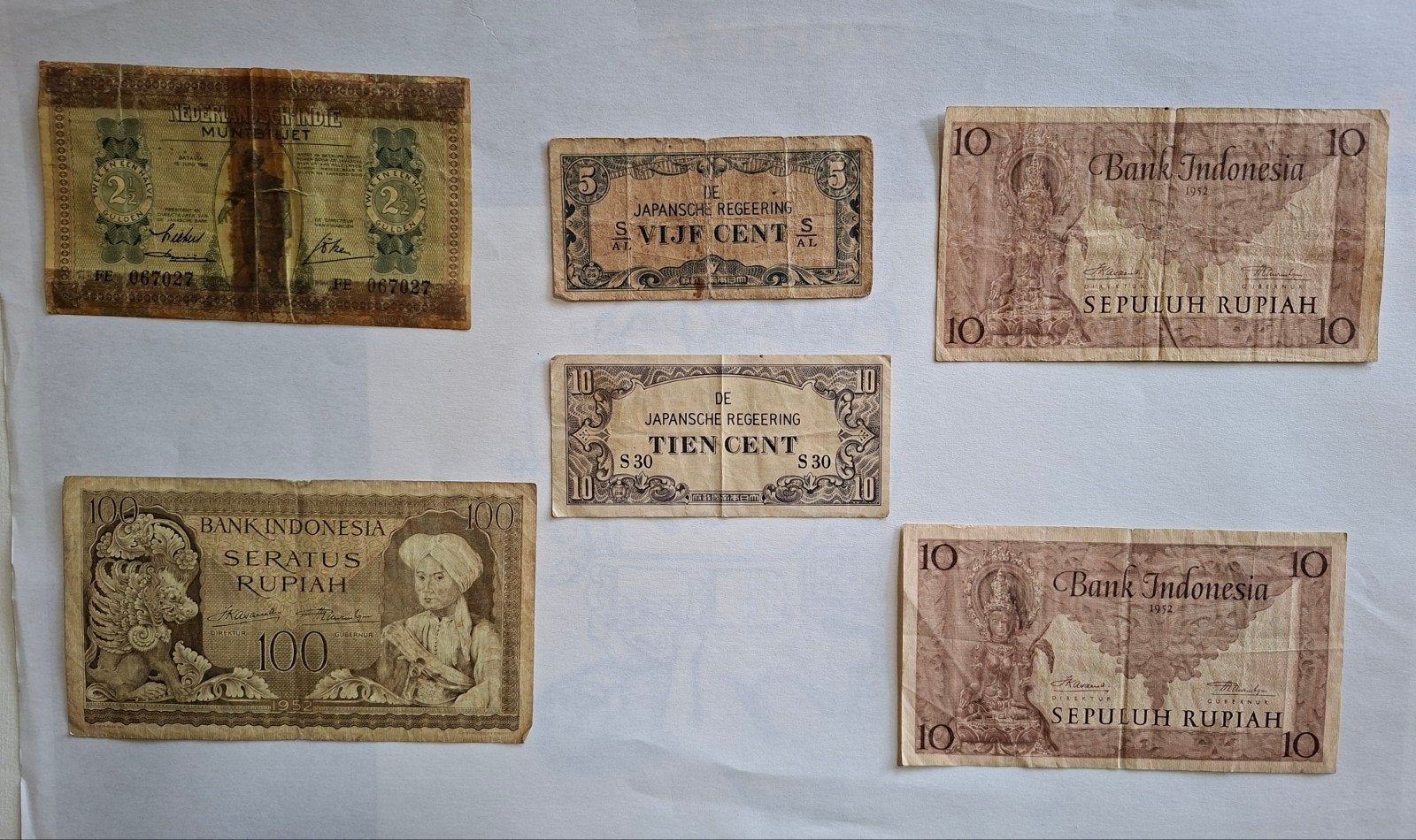 Oude bankbiljetten Nederlands-Indië en Indonesië, Ophalen of Verzenden, Overige landen
