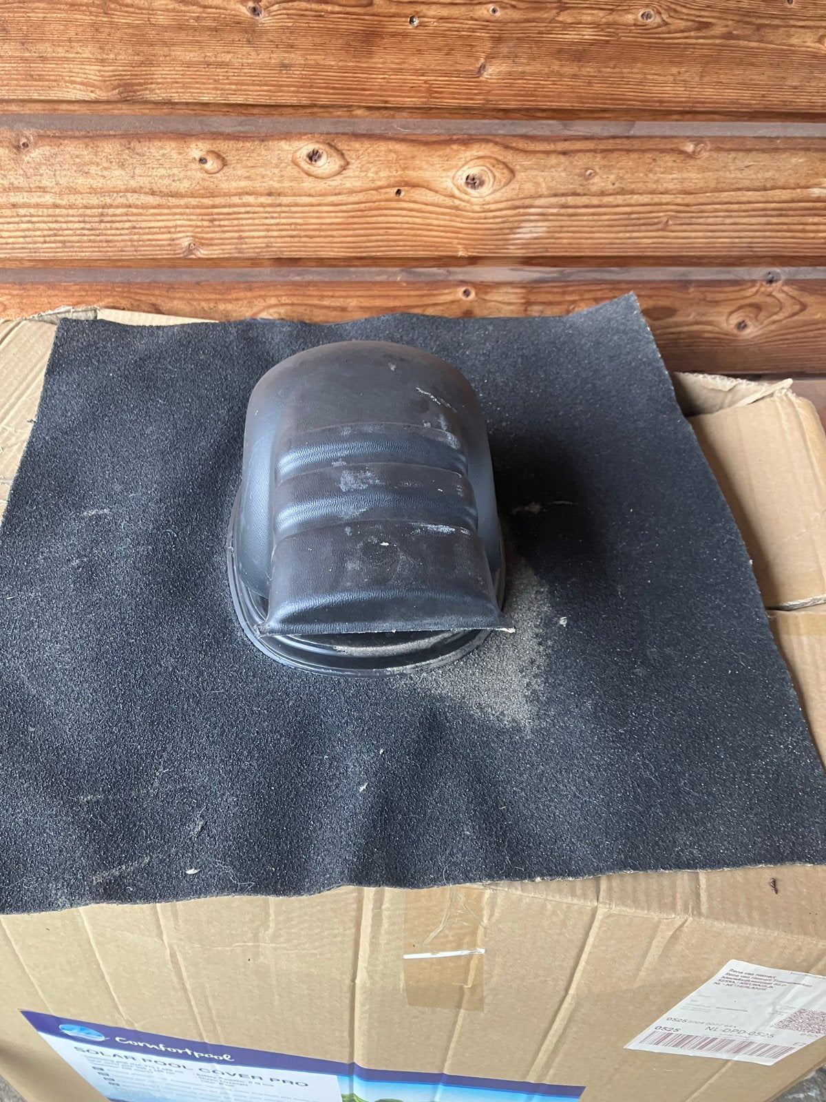 Dakdoorvoer voor ventilatie of afzuiging, Ophalen, Kunststof, Zwart, Overige typen