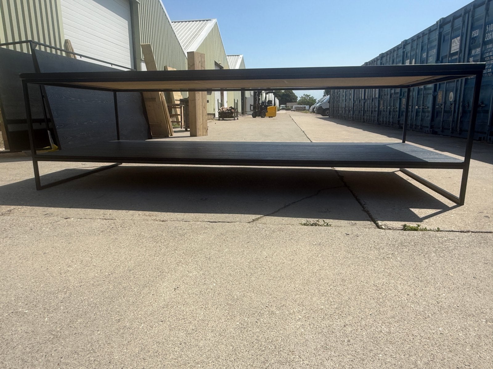 2x Werktafel 300x130x85cm - Zwart, Ophalen, Gebruikt, 100 tot 150 cm, 200 cm of meer