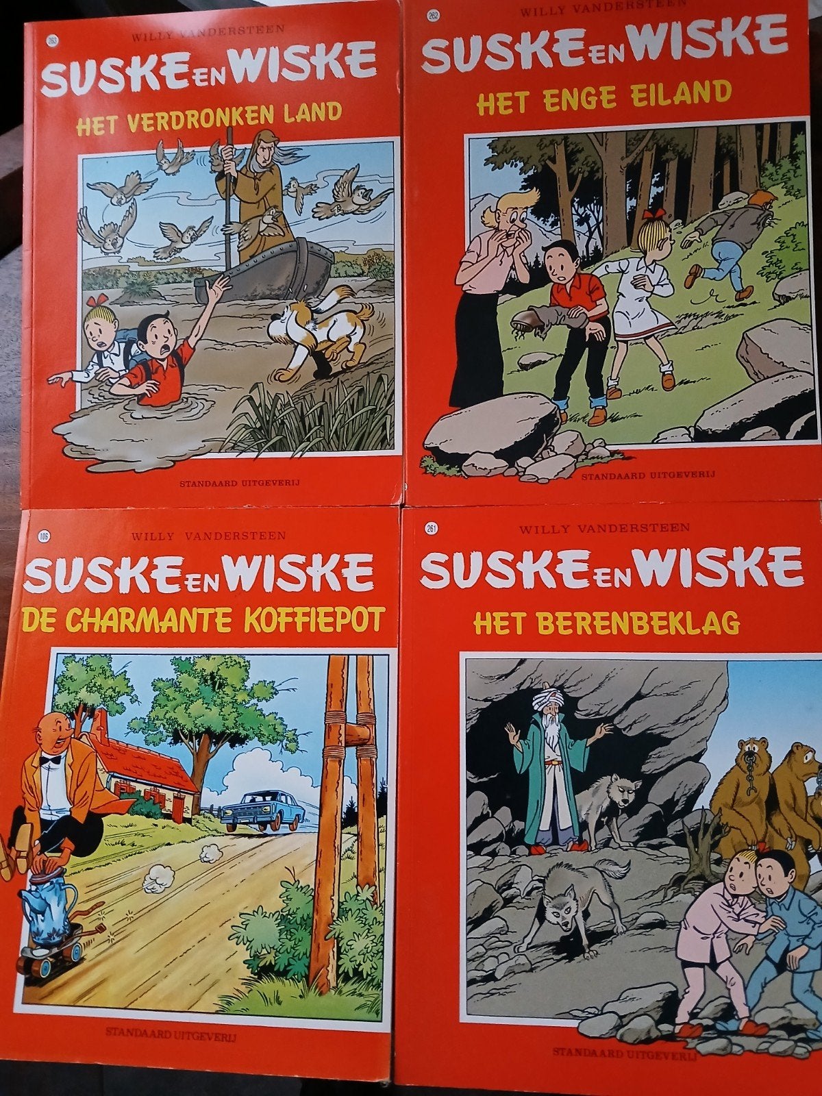 Suske en Wiske. Drie stuks, nummer 263 verkocht., Meerdere stripboeken, Ophalen, Gelezen