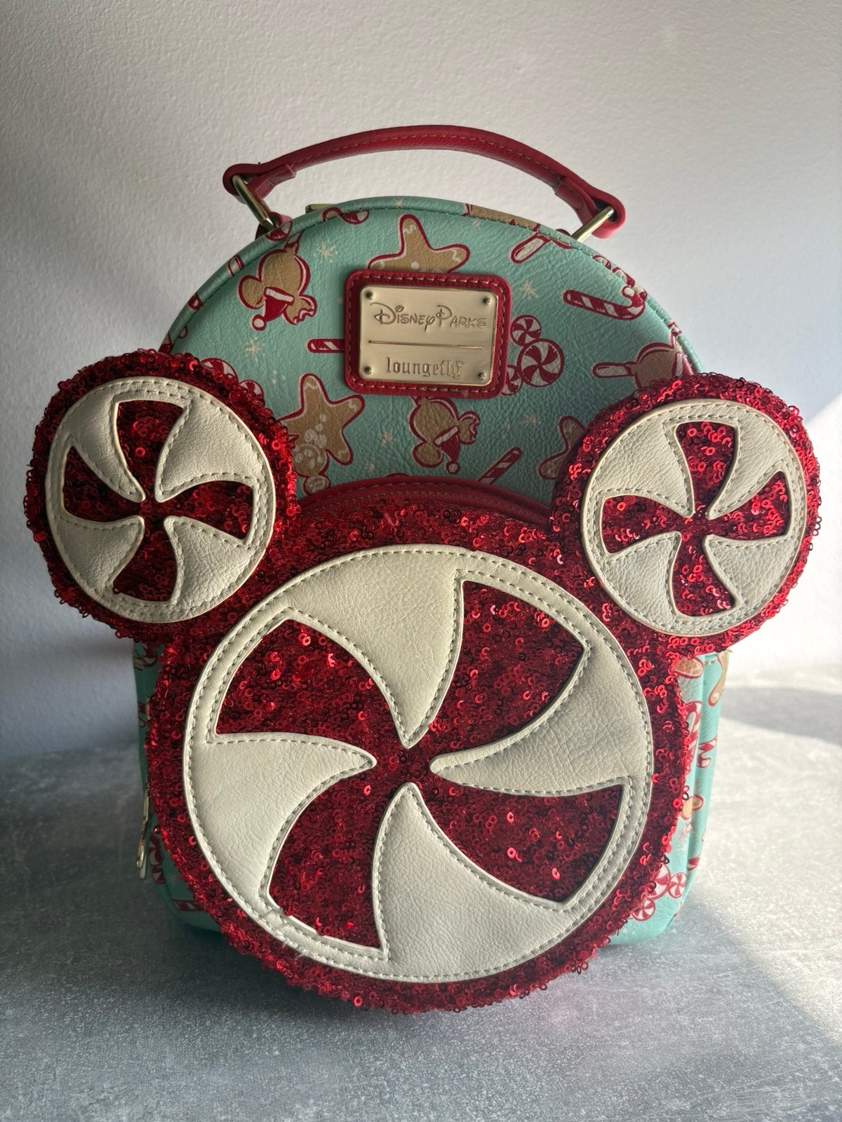 Disney Parks Loungefly kerst tas, Ophalen of Verzenden, Mickey Mouse, Gebruikt, Tas, Koffer of Zak