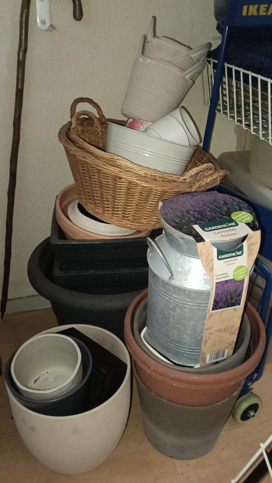 Bloempotten., Ophalen, Rond, Aardewerk, Minder dan 40 cm