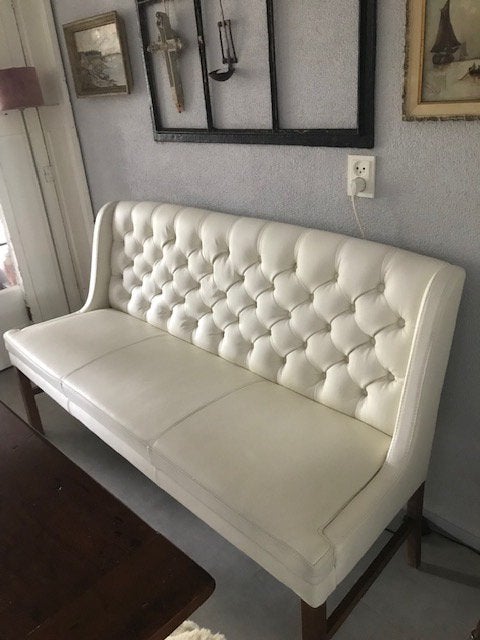 Leren bankje, Ophalen, Minder dan 75 cm, 150 tot 200 cm, Modern klassiek