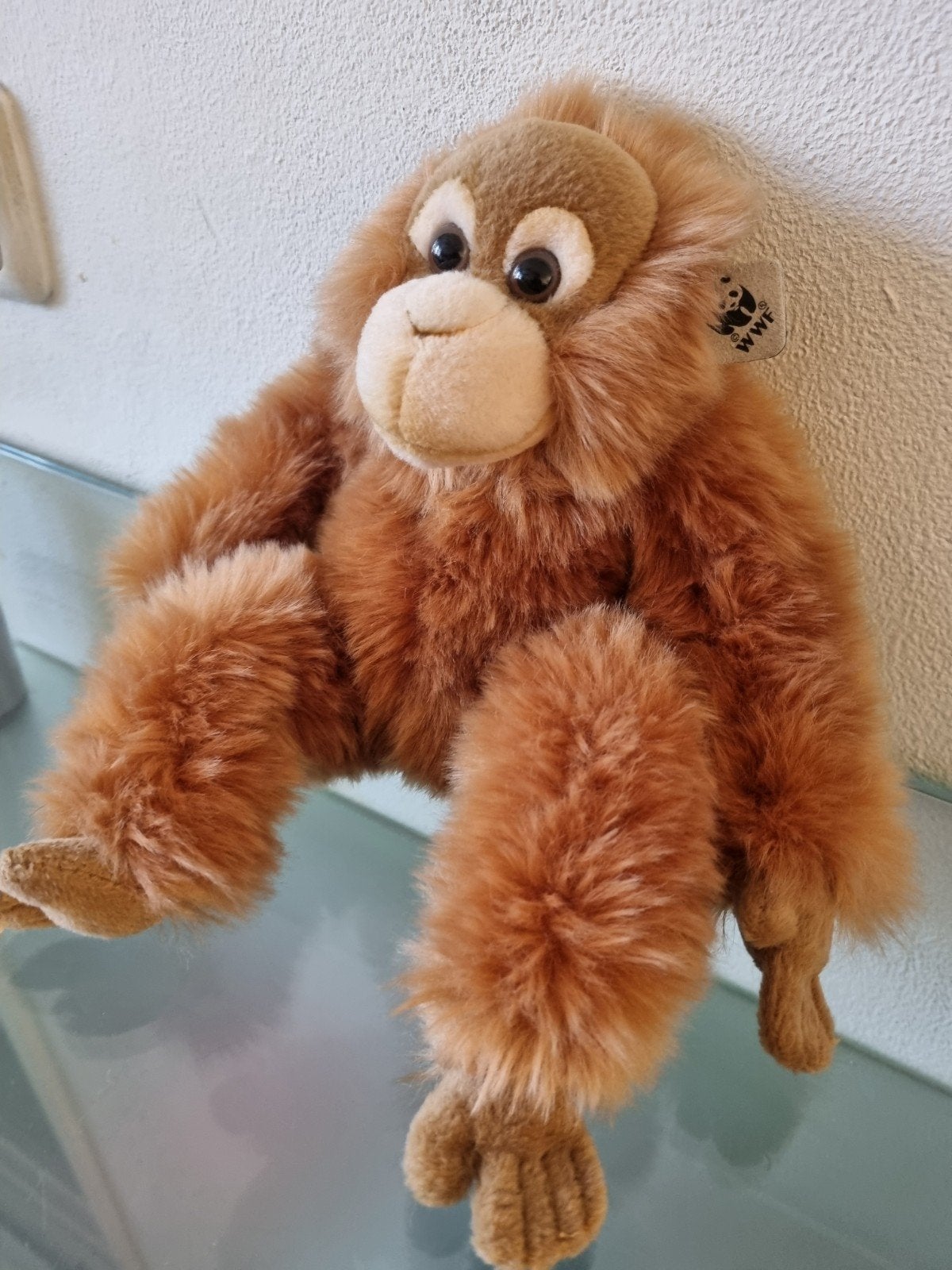 Orig,VNT,Jr 2000,Wwf,ORANG-OETAN,30 cm,(Leer)Label, Inwst!, Kinderen en Baby's, Overige karakters, Ophalen of Verzenden, Middelgroot (20 tot 80 cm)