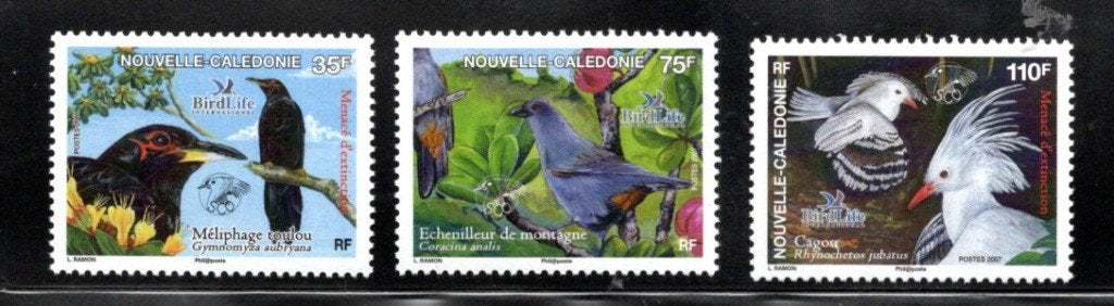 VOGELS POSTFRISSE ZEGELS. Jaar 2007: Nouvelle Caledonië, Ophalen of Verzenden, Postfris, Dier of Natuur