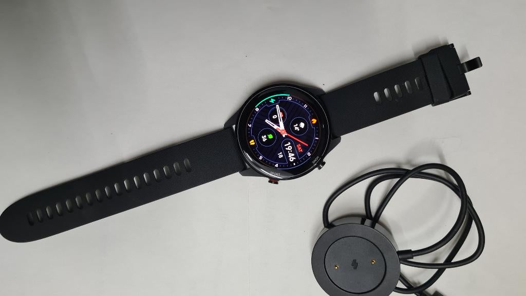 Xiaomi Mi Watch (1.39-inch AMOLED screen), Xiaomi, Zwart, Hoogte, Ophalen of Verzenden