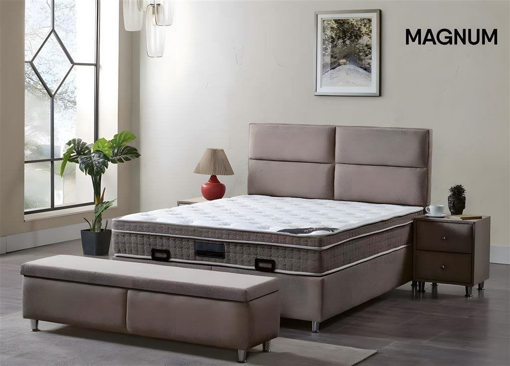 Baza bed met Opbergruimte Magnum, Verzenden, Nieuw, Tweepersoons, Hout