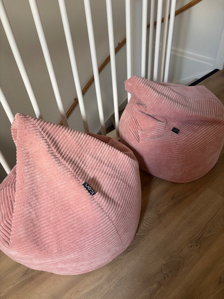 2 roze kids zitzak, Ophalen, Minder dan 50 cm, Gebruikt, 75 tot 100 cm