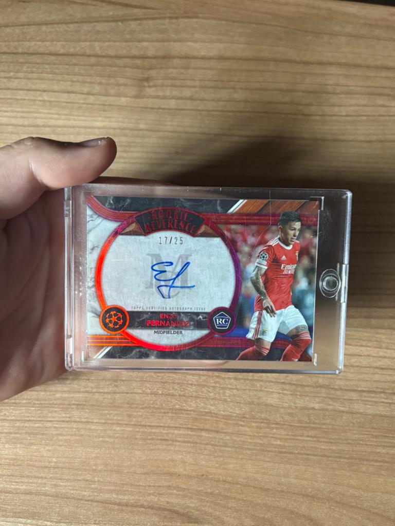 Enzo Fernandez Rookie RC auto /25 Benfica Chelsea, Ophalen of Verzenden, Zo goed als nieuw, Buitenlandse clubs, Spelerskaart
