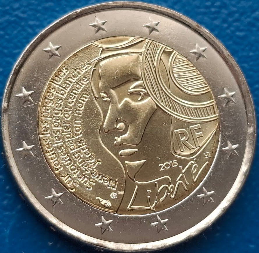 Frankrijk 2 Euro "Fédération" - 2015, Verzenden, Frankrijk, 2 euro, Losse munt