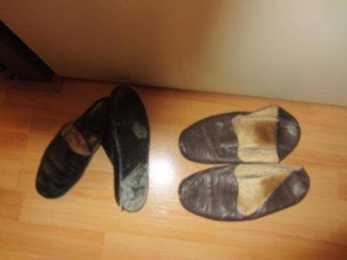 gratis nieuwe lederen pantoffels sloffen slippers, Ophalen of Verzenden, Nieuw, Overige kleuren, Pantoffels of Sloffen