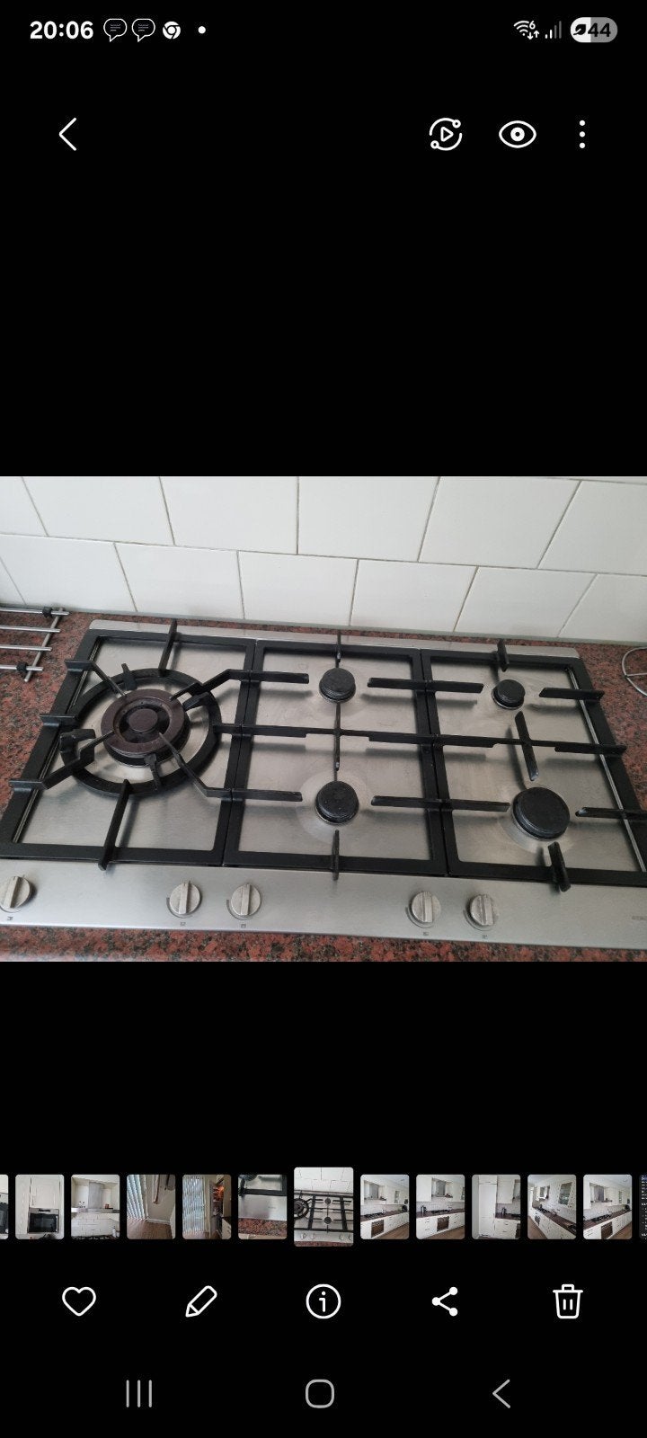 ATAG Gasfornuis met 5 kookzones en wokbrander, Ophalen, Gebruikt, Inbouw, Gas