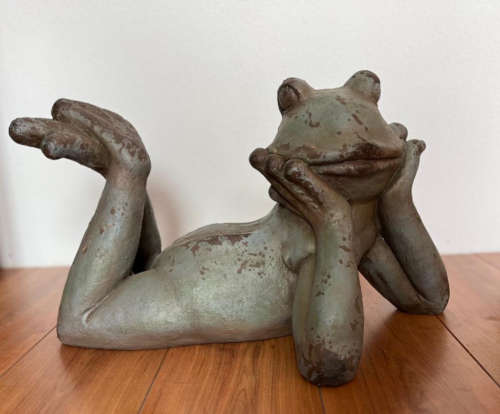 Kikker van polystone., Ophalen, Overige onderwerpen, Kunststof, Beeld