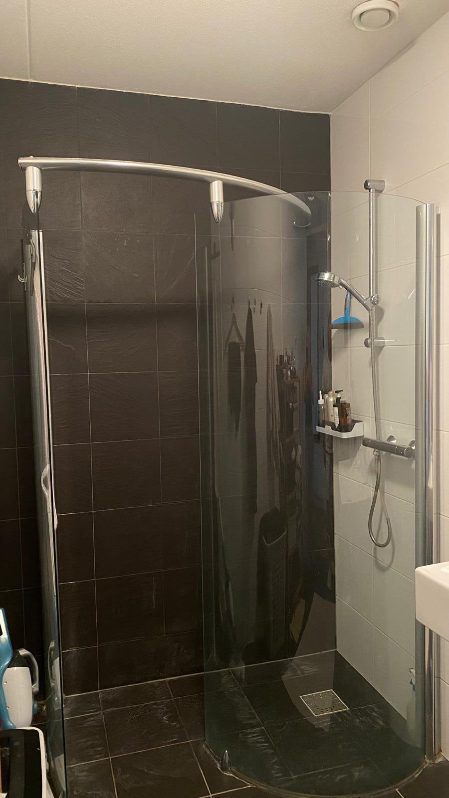 Glas douchewand, Gebruikt, Overige typen, 150 tot 200 cm, 50 tot 75 cm