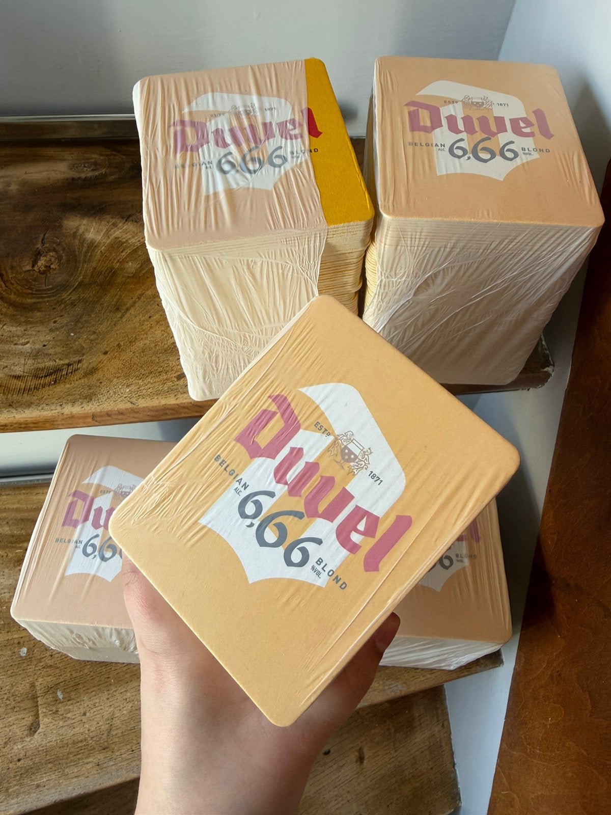Biervilten Duvel blond bier 6.66, Verzamelen, Ophalen of Verzenden, Nieuw, Viltje(s), Duvel